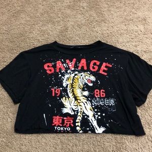 * BRAND NEW * Fashion Nova graphic crop top